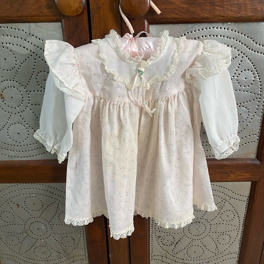 Charming Pink Ruffled Kids Dress